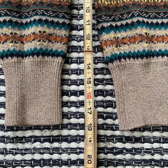 🌿Wool Handmade  Fair Isles Brown Green Leg Arm Sleeve Warners OS - Picture 5 of 6